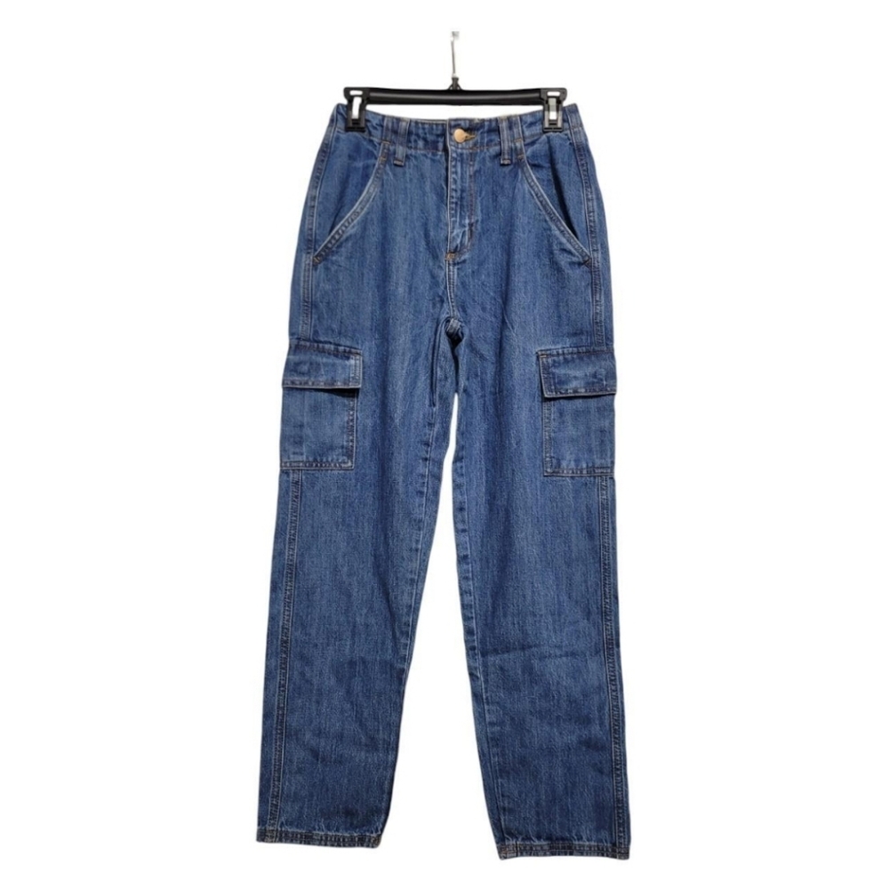 Universal Thread Women's Mid-Rise Boyfriend Jeans – Dark Wash, Size 0, Relaxed